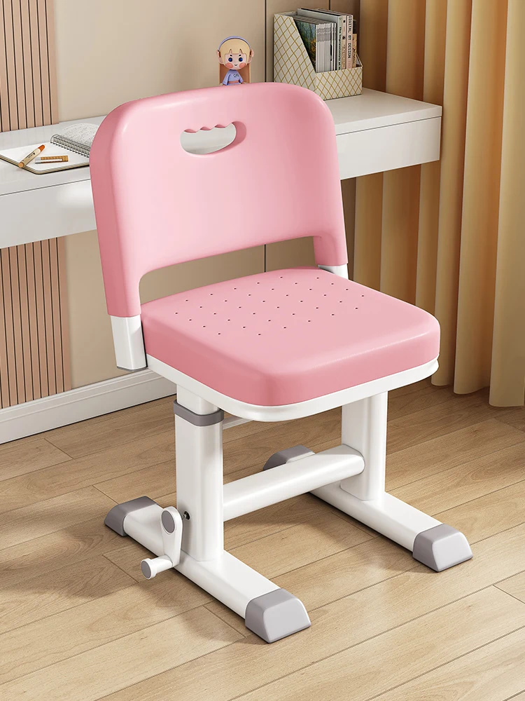 Children's study chair can be lifted and lowered, special homework desk stool, primary school students' home correction, sitting