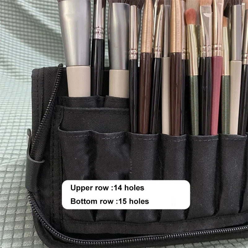 Makeup Artist Bag Large-Capacity Folding Cosmetic Brush Storage Bag Home Bathroom Brushes Holder Desktop Lipstic Organization