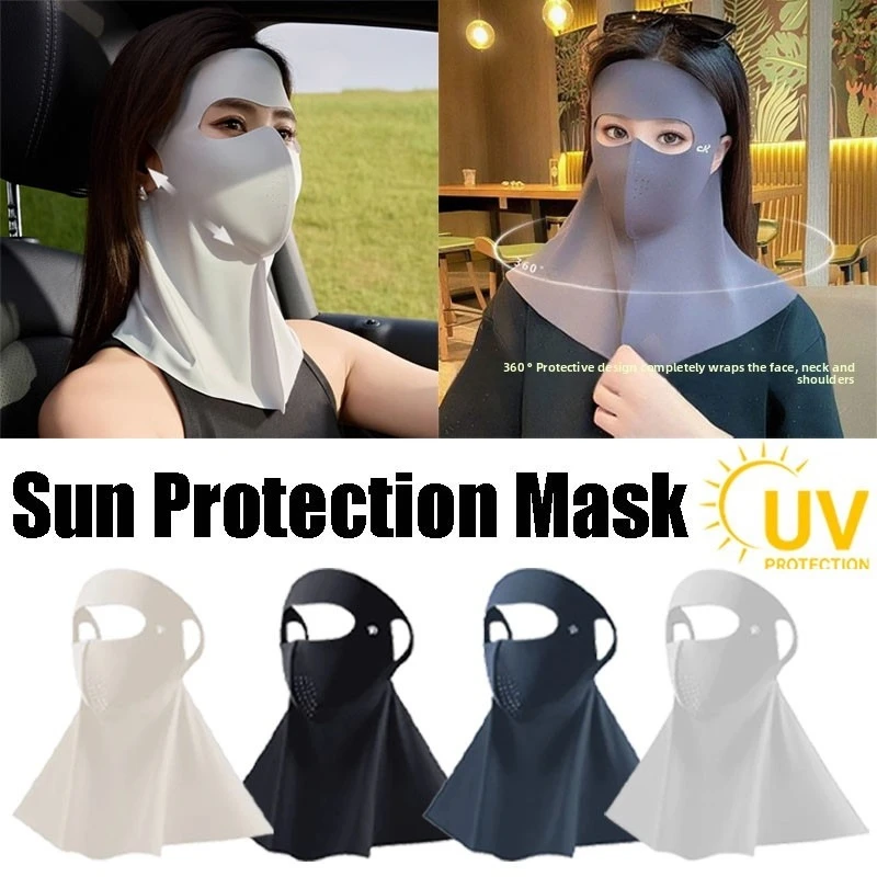 

UV Full Face Cover UPF 50+ Summer Face Mask Breathable Sunscreen Sports Face Covering Sun Protection Face Mask