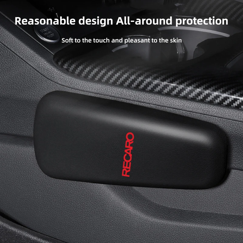 

Car Knee Rest Pad Door Central Console Side Protective Mat For Recaro Accessories Racing Interior