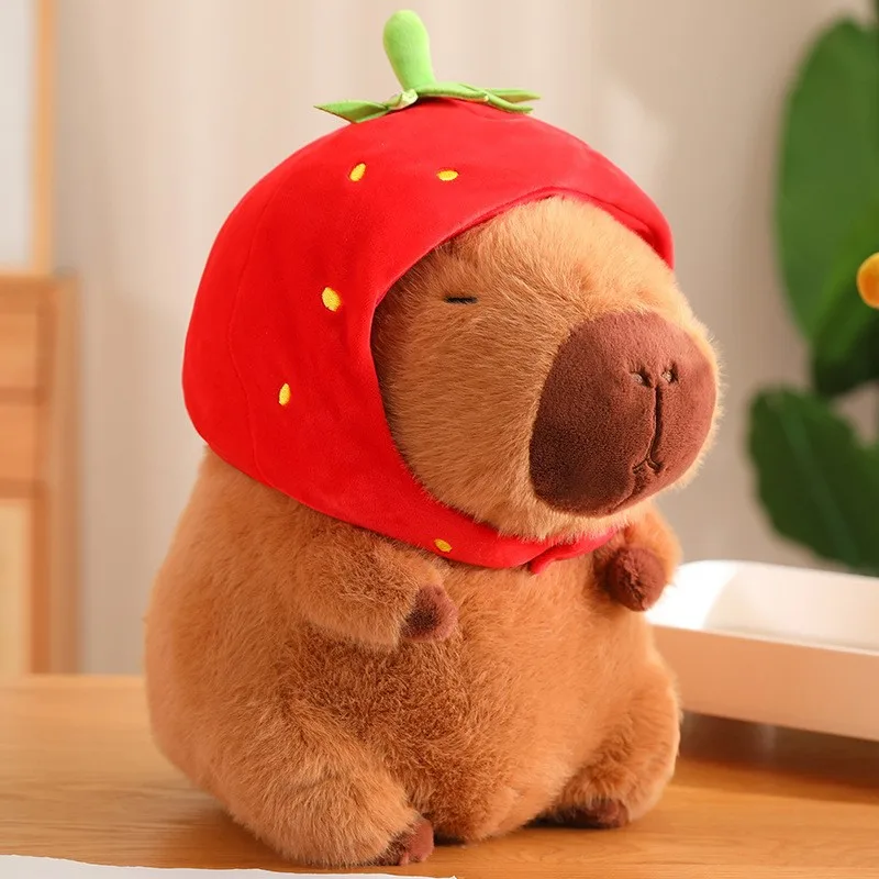 15-32cm Capybara Plush Simulation Capibara  Fluffty Toy Kawaii Plushie Cute Doll Stuffed Animals Soft Doll Plush Gift Kid Toys