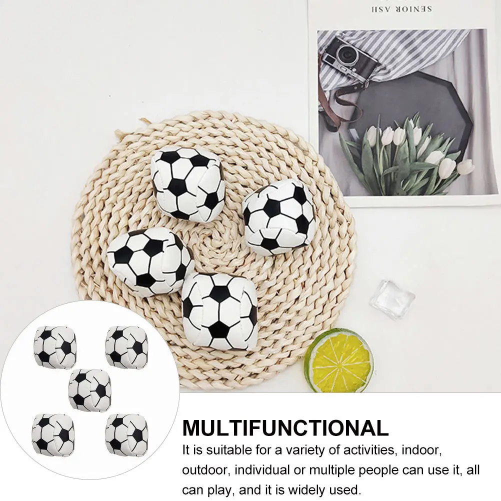 5 stuks voetbalvormige zandzak intellectuele ontwikkeling coördinatietraining leuk cadeau voor voetbalvormige zandzak