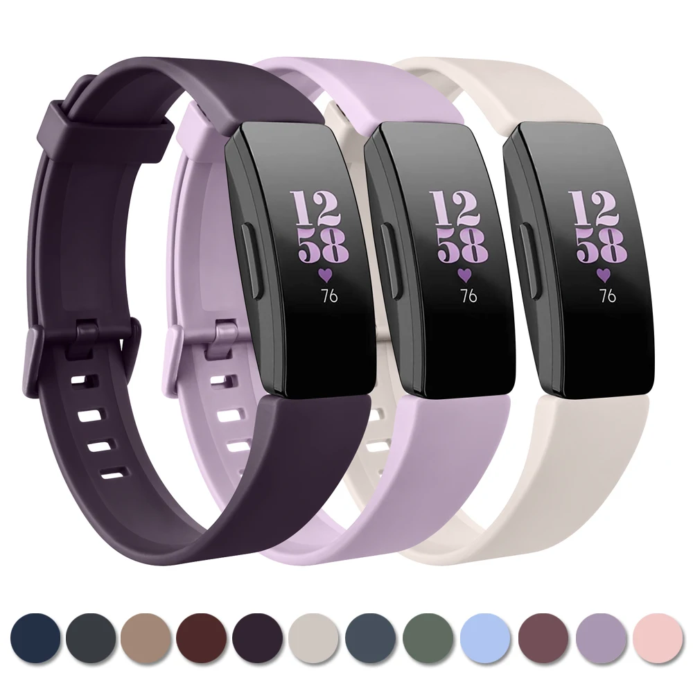 Zachte Tpu-Band Voor Fitbit Inspireren 1 2/Inspireren Uurband Armband Voor Fitbit Inspireren 1/Inspireren 2/Inspireren Aas 2 Polsbandje