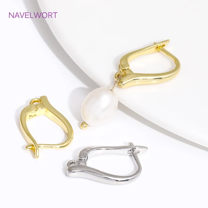 Multi Styles 18K vergoldetes Messing Shvenzy Ohrringhaken Ohrdrahtverschluss, Zubehör für Ohrringe, DIY-Schmuckherstellungszubehör – Detail 40