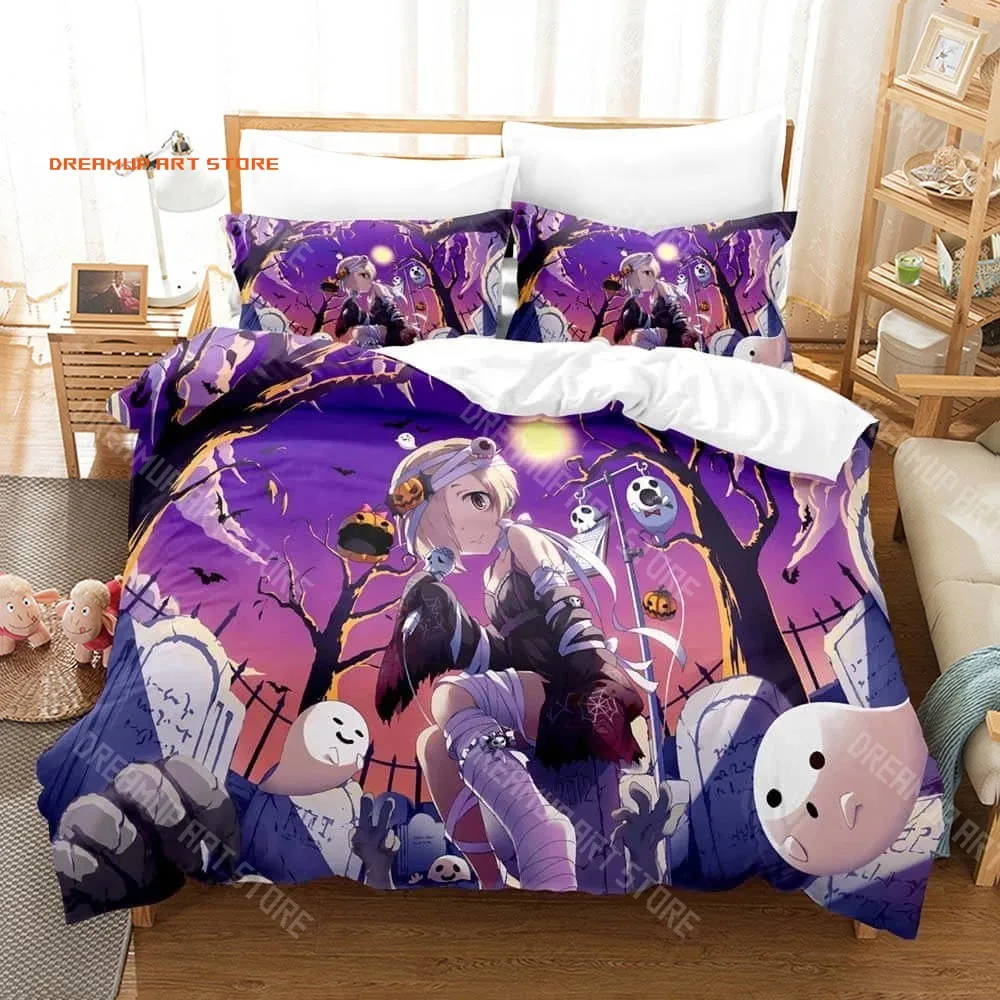 2026 3D Print IDOLM@STER Cinderella Girls Starlight Stage Bedding Set 3D Printed Anime Three-piece Set Adult Boys Bedroom Duvet