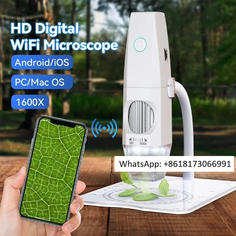 

Smartphone microscope, wireless wifi, high-definition electronic digital magnifying glass, PCB, skin and hair detection