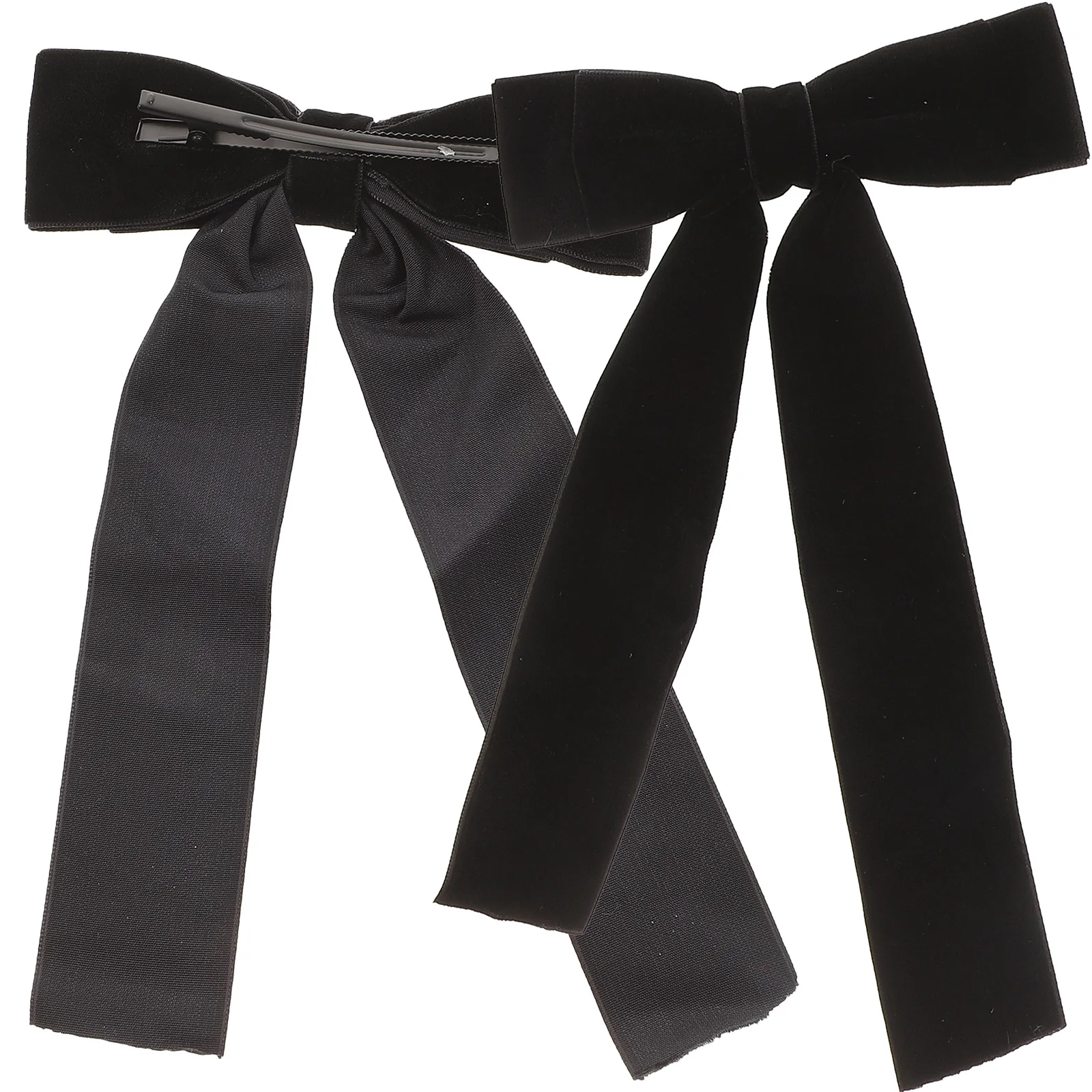 

2Pcs Velvet Clips Clips Large Bowknot Durable Bowknot Headdress Safe Hair Accessories Classic Style Birthday Party Gift