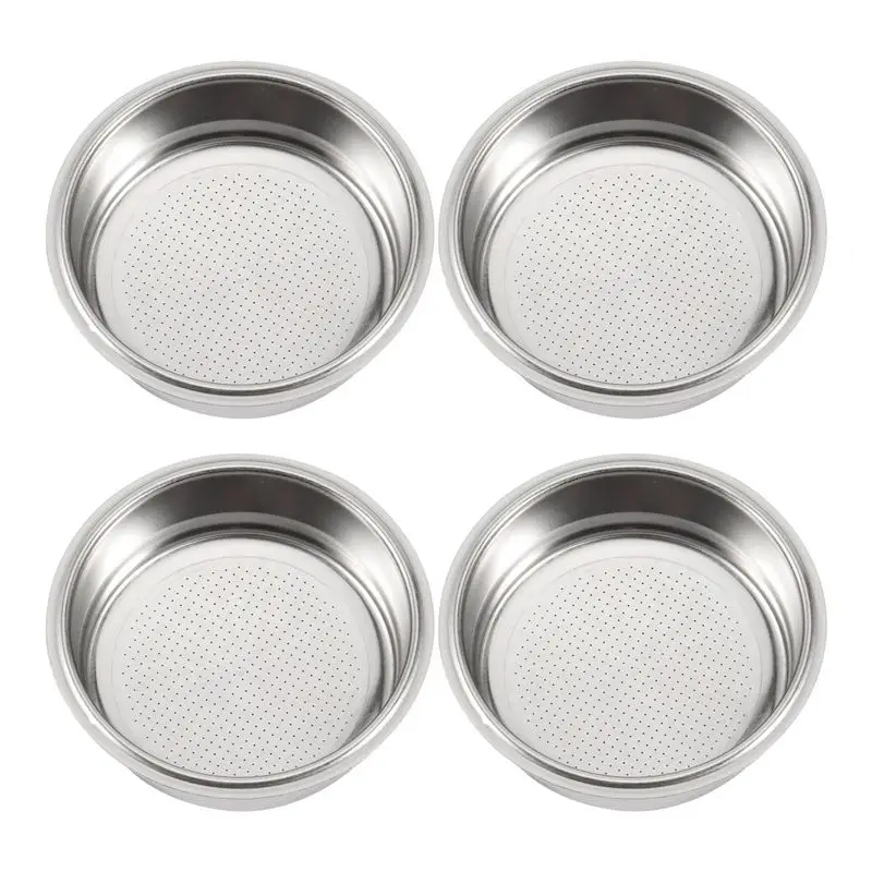 A7THK-4X Coffee Filter,51Mm Stainless Steel Coffee Filter Cup Basket,Non-Pressure Coffee Maker Filters, A