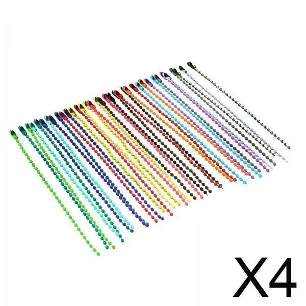 

Ball Bead Chain Multicolor Iron Connector DIY Necklace Extension Jewellery Making Supplies for Crafts