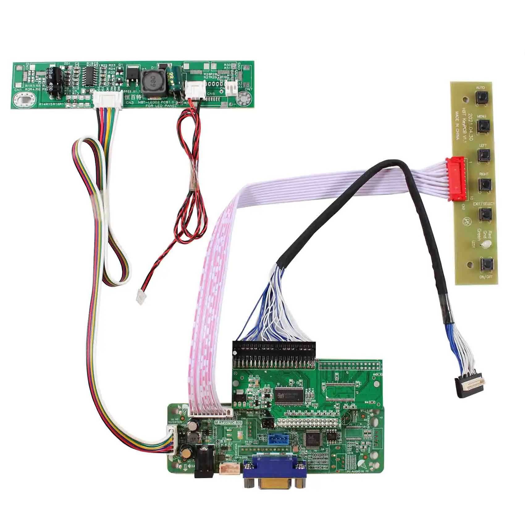 RT2270C-A VGA input singal LCD controller board work for 10.4inch AA104VH01 640x480 lcd panel