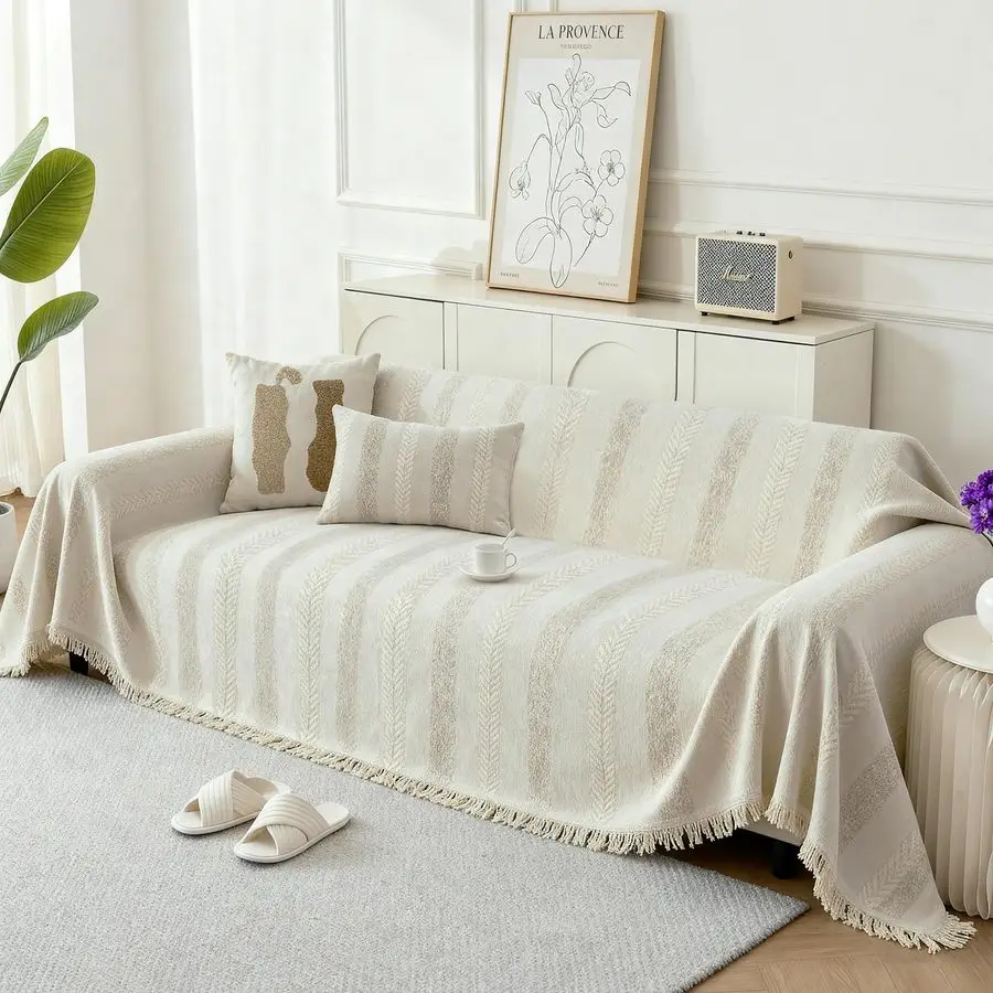 

Cover for Dogs, Boho Sofa Covers for 3 Cushion Couch, Chenille Sofa Slipcover for Pets Washable, LShape Sectional Loveseat Cover