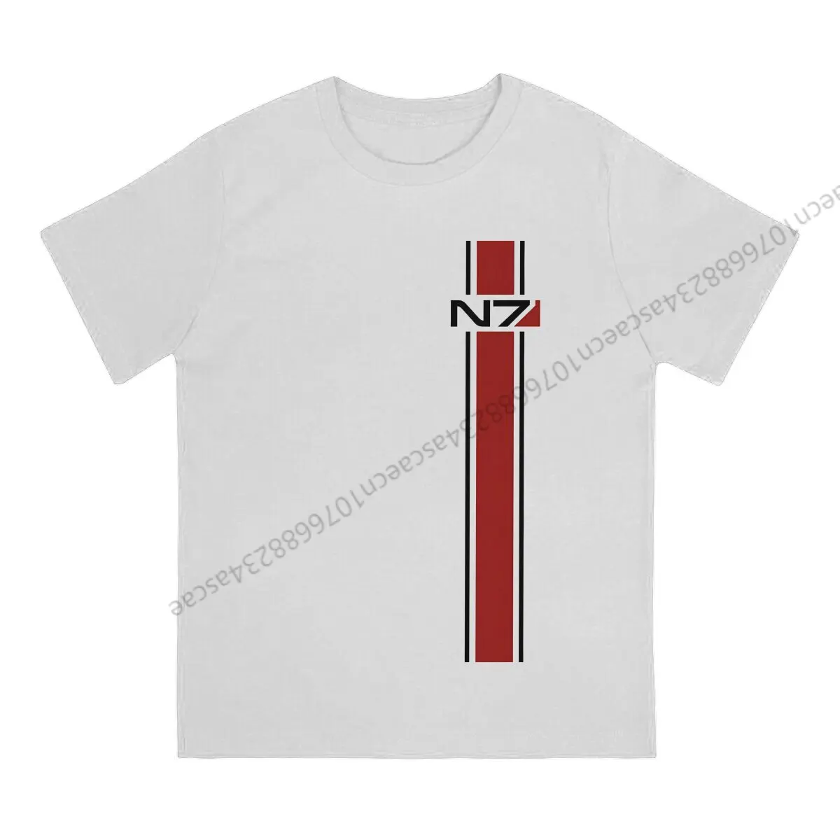 Mass Effect N7 Logo T Shirt Men Tees Summer Clothing Cotton O-Neck TShirt