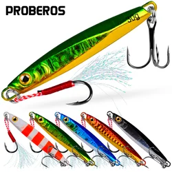 proberos 1pc Laser Metal Jigs -7g/10g/15g/20g/30g High Catch Rate Saltwater Lures for Tuna, Bass, Salmon & Kingfish