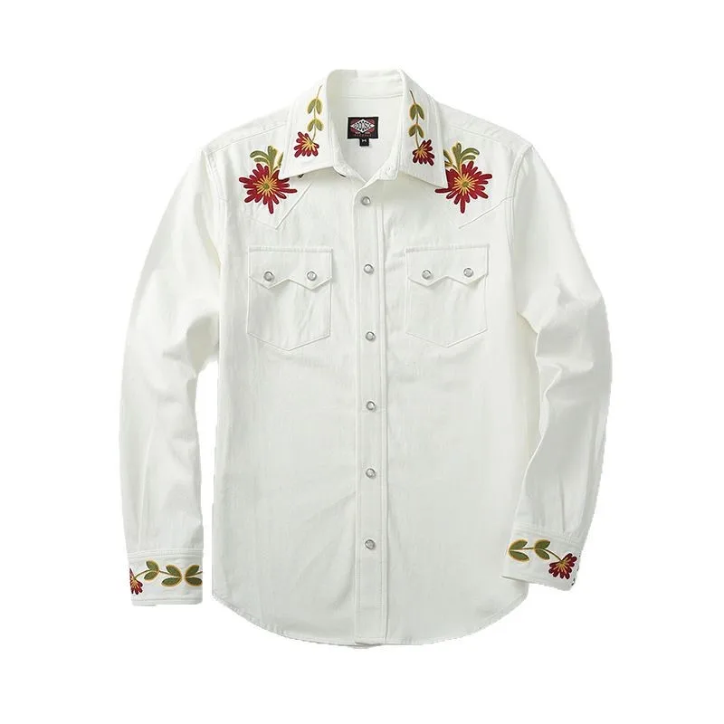 2025 موضة جديدة خمر الرجال عادية عصرية بسيطة الأساسية اليومية بدوره إلى أسفل طوق كم طويل واحدة الصدر قمصان الذكور الملابس