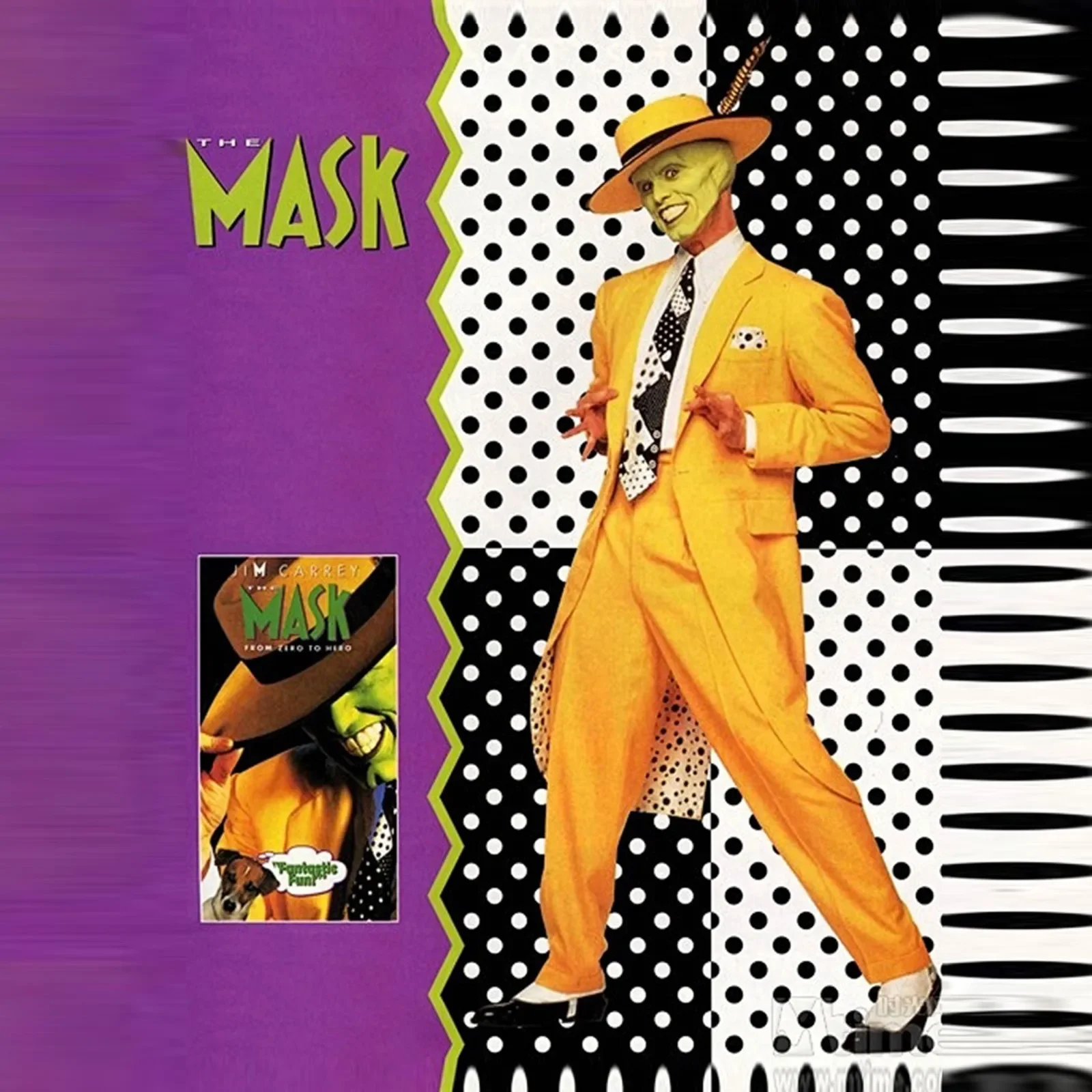 متوفر في المخزون أزياء جيم كاري التأثيرية للبالغين والأطفال للجنسين قناع وجه أخضر أصفر بدلة موحدة لحفلات الهالوين كرنفال