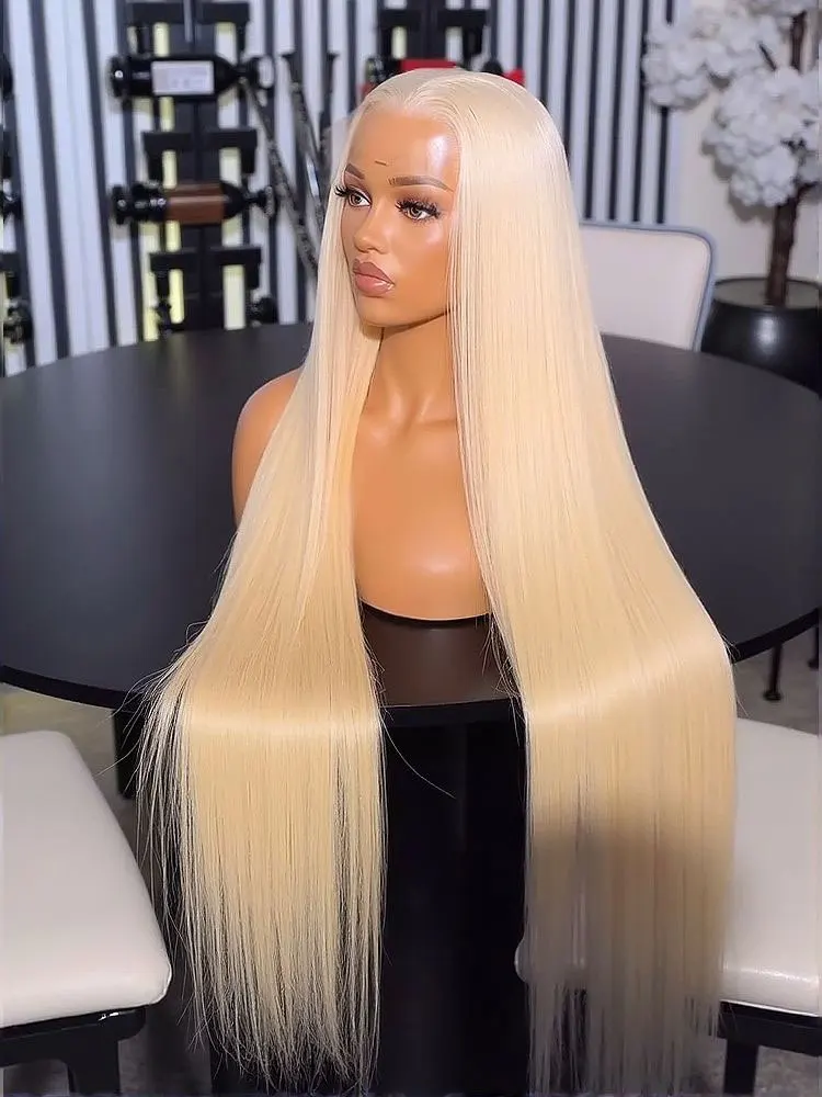 

40 inch 613 Hd Lace Frontal Wig 13x6 Straight Human Hair Wigs 220 Density Pre Plucked 613 Blonde Human Hair Wig 13x4 Lace Wig ﻿