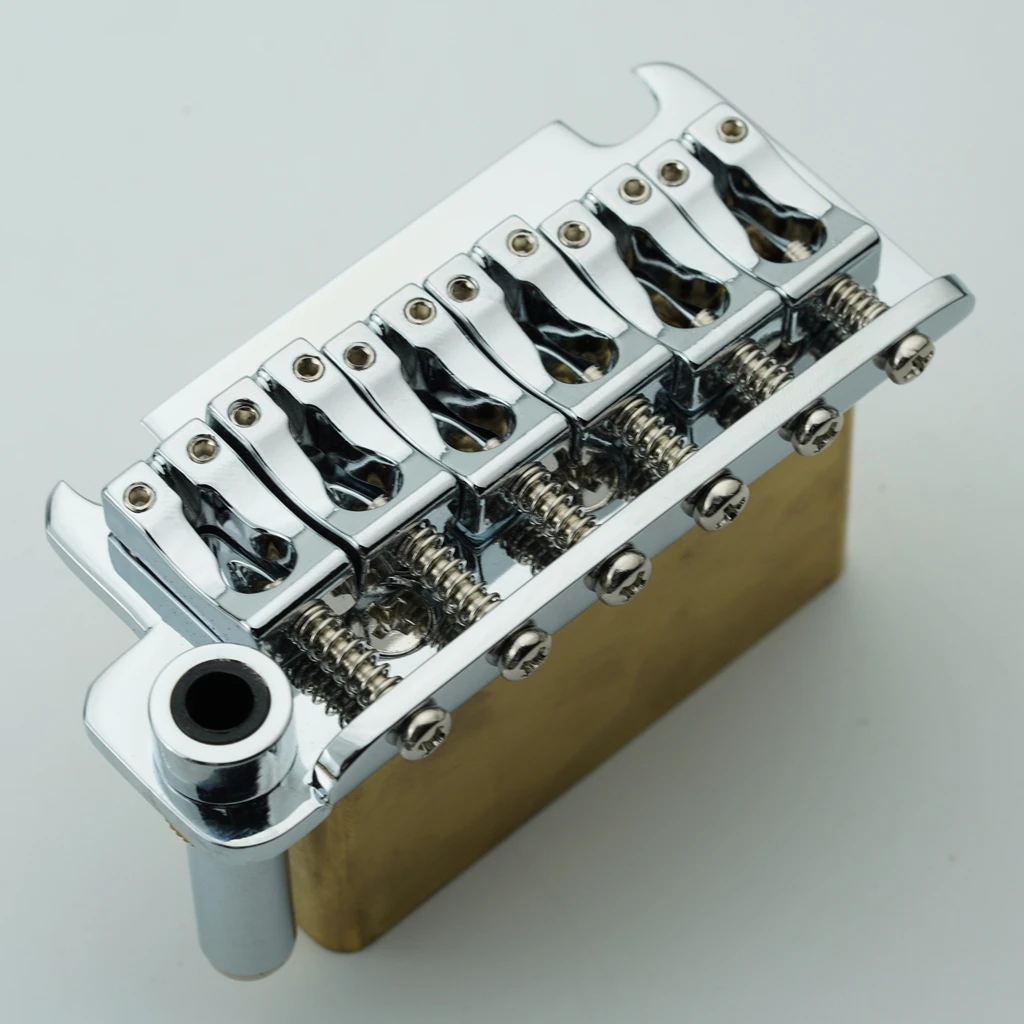 Left handed electric guitar vibrato bridge, copper base, string spacing 10.8mm Left handed only Electric Guitar Bridge