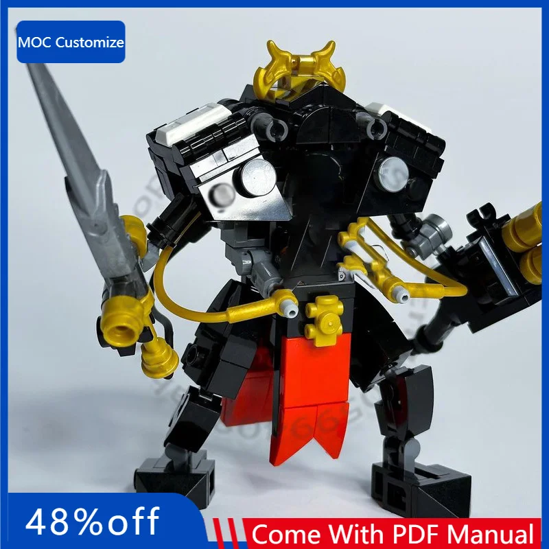 

Набор из 189 деталей: Модульный конструктор MOC «Костюм воина» на заказ, развивающая игрушка для творчества, подарок на день рождения