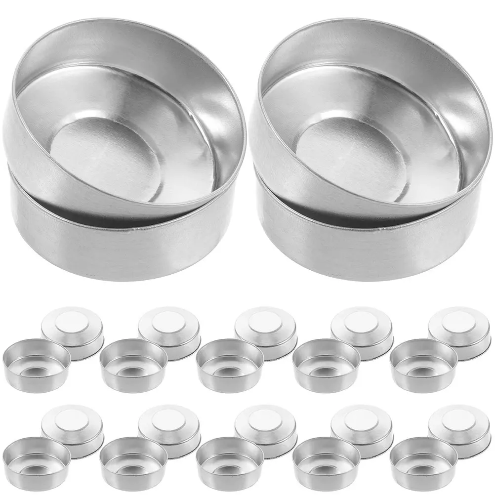 

250pcs Empty Jars Metal Tealight Holders Aluminum Cups For Diy Making Supplies Storage Containers Party Favors