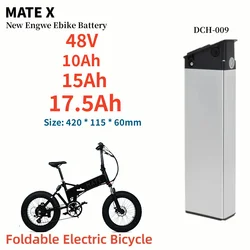 Denmark MATE X Foldable Electric Bicycle Upgrade Replacement Battery 52V 15Ah 48V 17.5Ah 48V 17.5Ah 15Ah With 2A Fast Charger