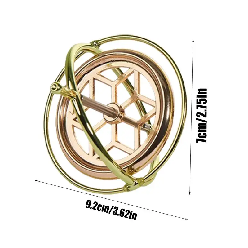 Гироскоп Спиннер Хэллоуин Дизайн Металлический Вращающийся Гироскоп Золотой Настольный Гироскоп Игрушка Декоративное Привлекательное Научное Оборудование