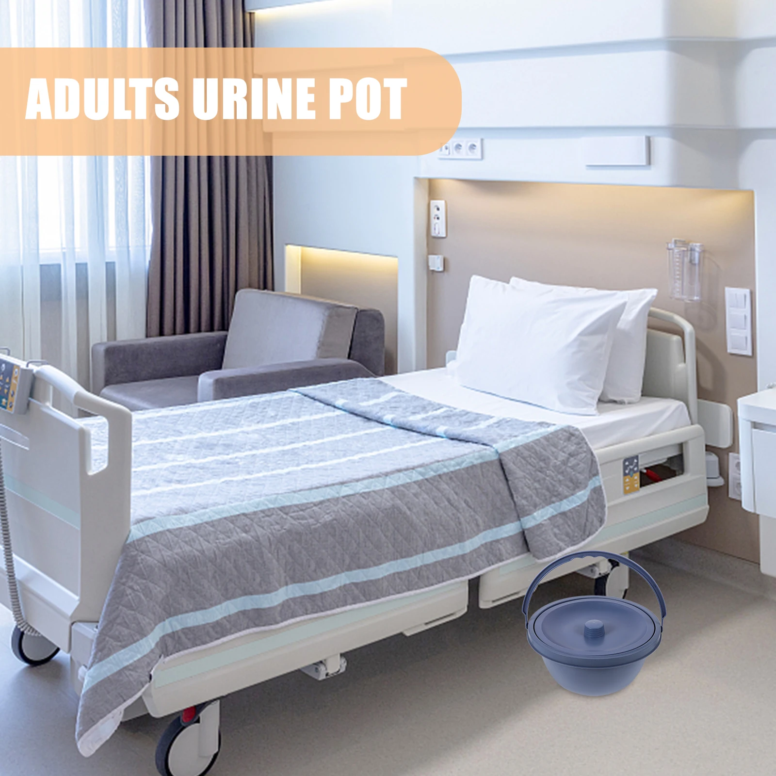 

Stable Design Plastic Chamber Pot Portable Toilet for Elderly Pregnant Women Disabled Persons Durable Easy Clean Lightweight