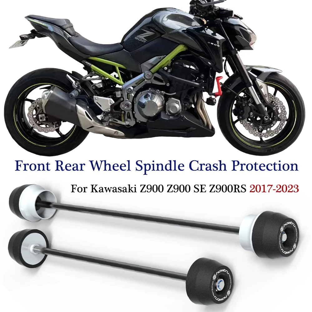 

Z 900 Z900RS Motorcycle Front & Rear Wheel Spindle Crash Protection Kit For Kawasaki Z900 Z900 SE Z900 RS 2017-2022 2023