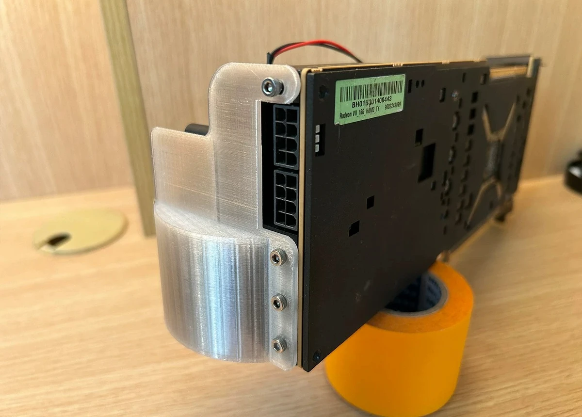New for AMD MI25 MI50 MI60 MI100 Accelerator Card, U-Type Turbo Cooling Fan, Ultra Short Design BH01B301400443