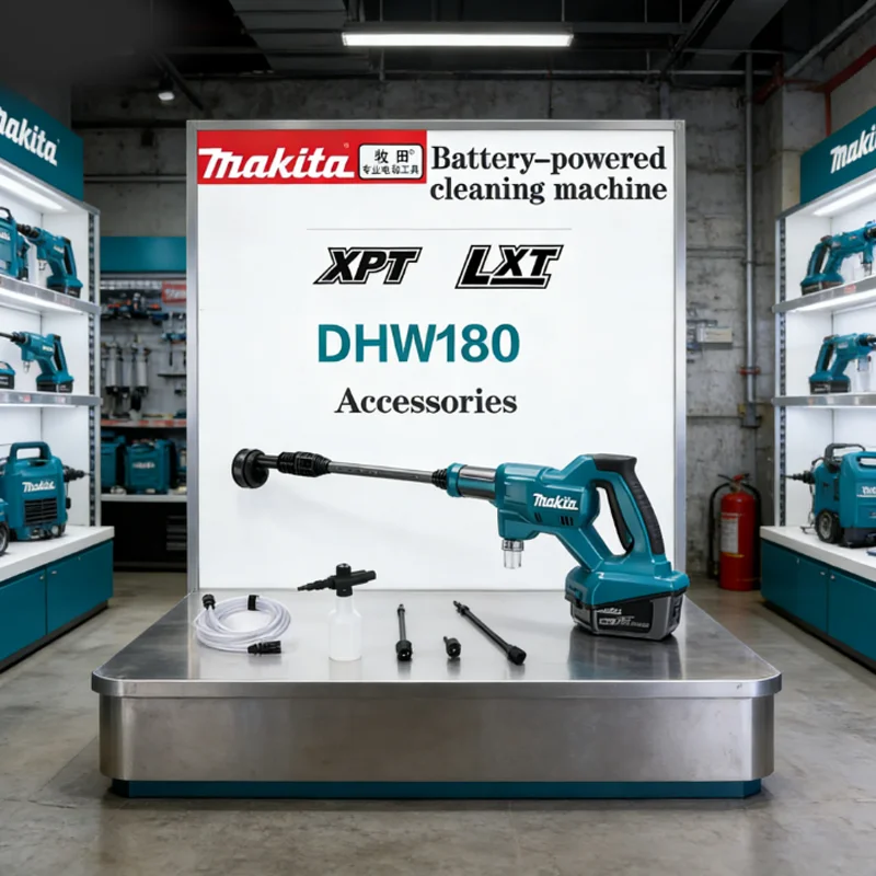 

100% New 2026 Makita DHW180 Battery High Pressure Washer 18V Cordless Portable Cleaning Device High Flow Rate Power Tool