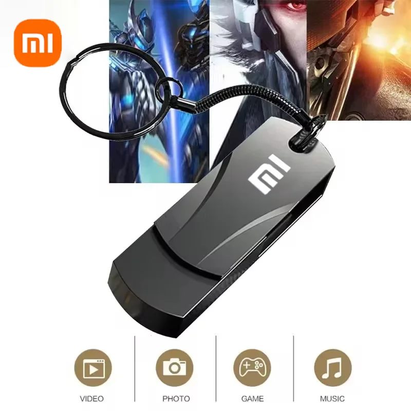 XIAOMI 16TB USB Flash Drives USB 3.2 High-Speed File Transfer U Disk 4TB 8TB Ultra-large Capacity Metal Waterproof USB Memory