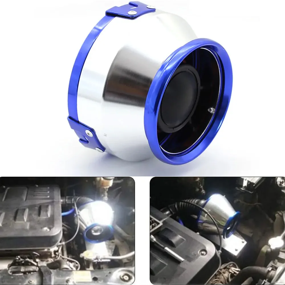 Air Filter Cold Intake Universal Kit Cone Sport Racing Filters Systems Performance Mini Engine 76mm Aluminum Cover High Flow