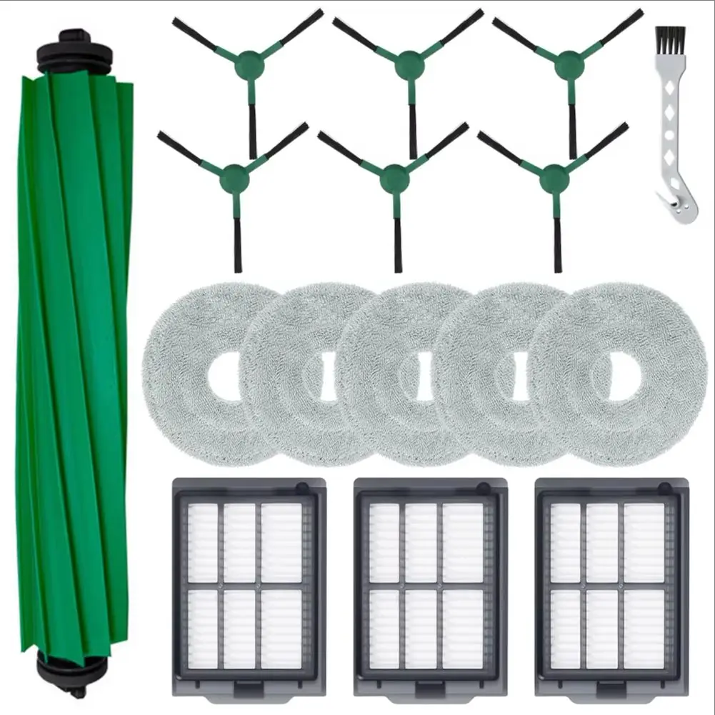 

Запасные части для пылесосов Roomba Plus 405, Combo 505: основные и боковые щетки, фильтры, салфетки для влажной уборки.