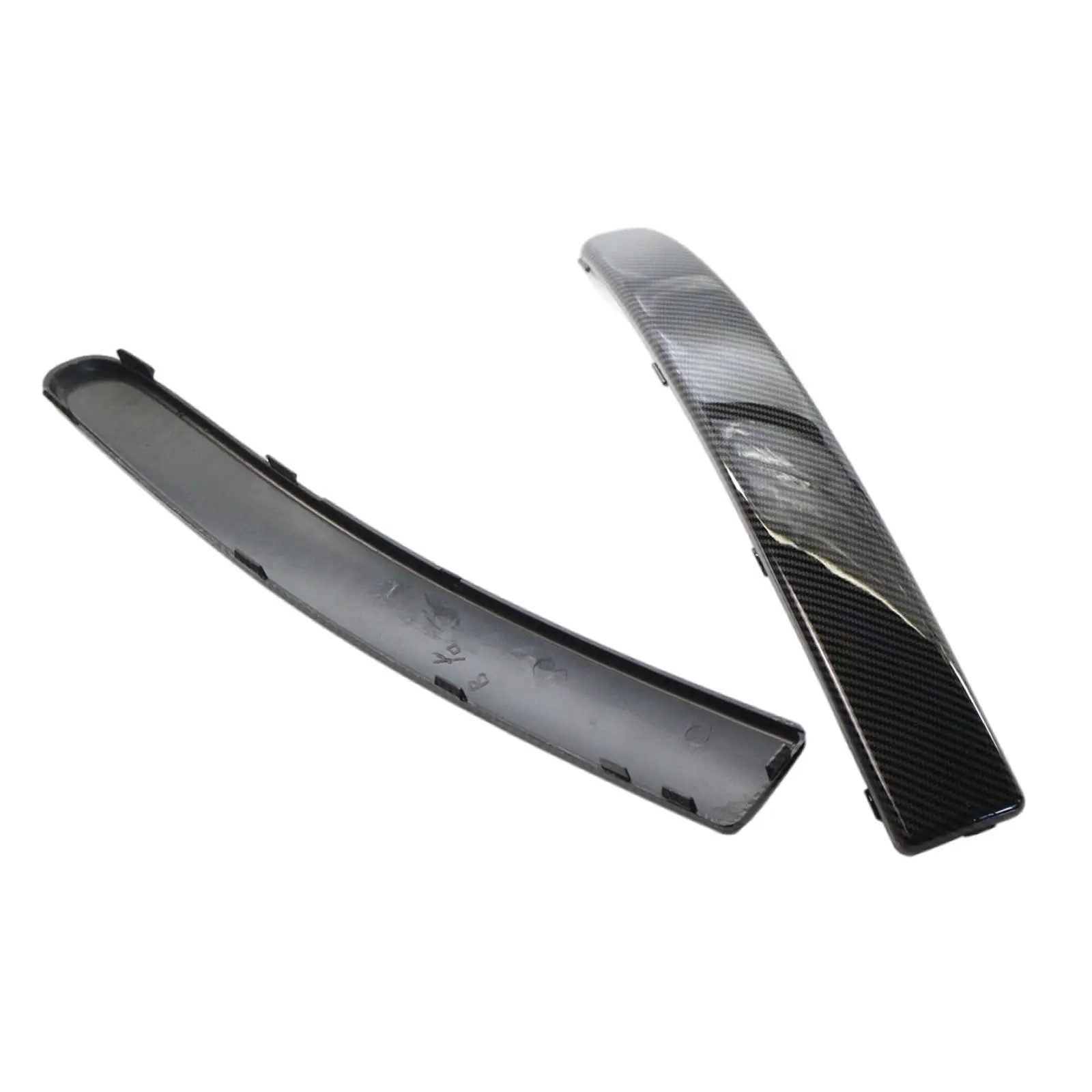 2Pcs Automotive Front Bumper Moulding , Replacement Left Right 735455039 735455049 Impact Strip, 2007-15