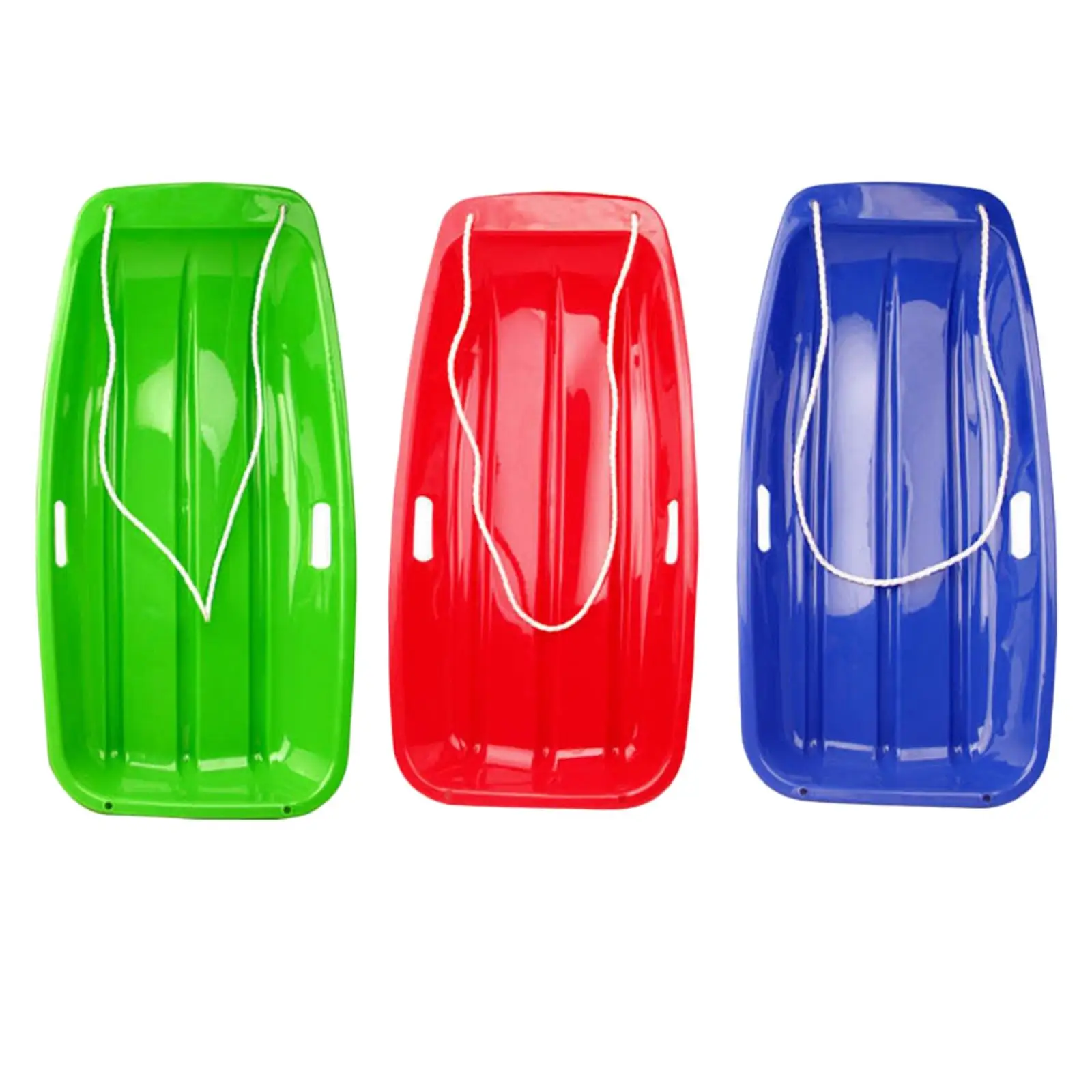 Downhill Toboggan Durable PE Plastic Snow Sled Grass Skiing Board Skating Sledge