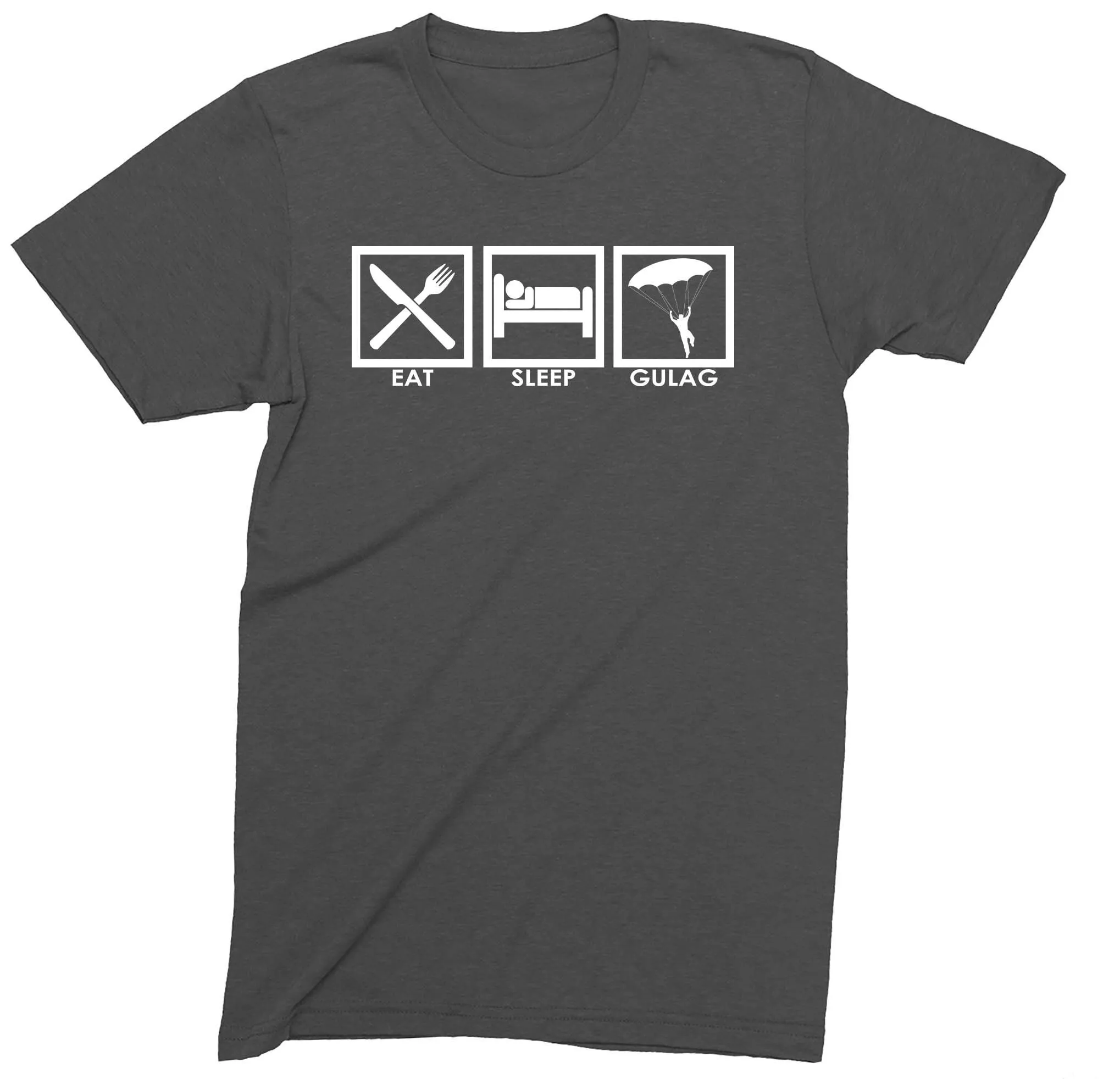 

Забавная новинка футболки Eat Sleep Gulag, мужская комедийная идея
