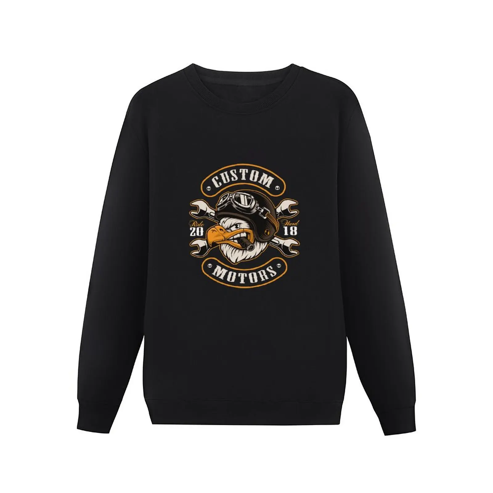 Old School Vintage Hot Rod Custom Motors Eagle Pullover Hoodie winter clothes hooded shirt oversize sweatshirts