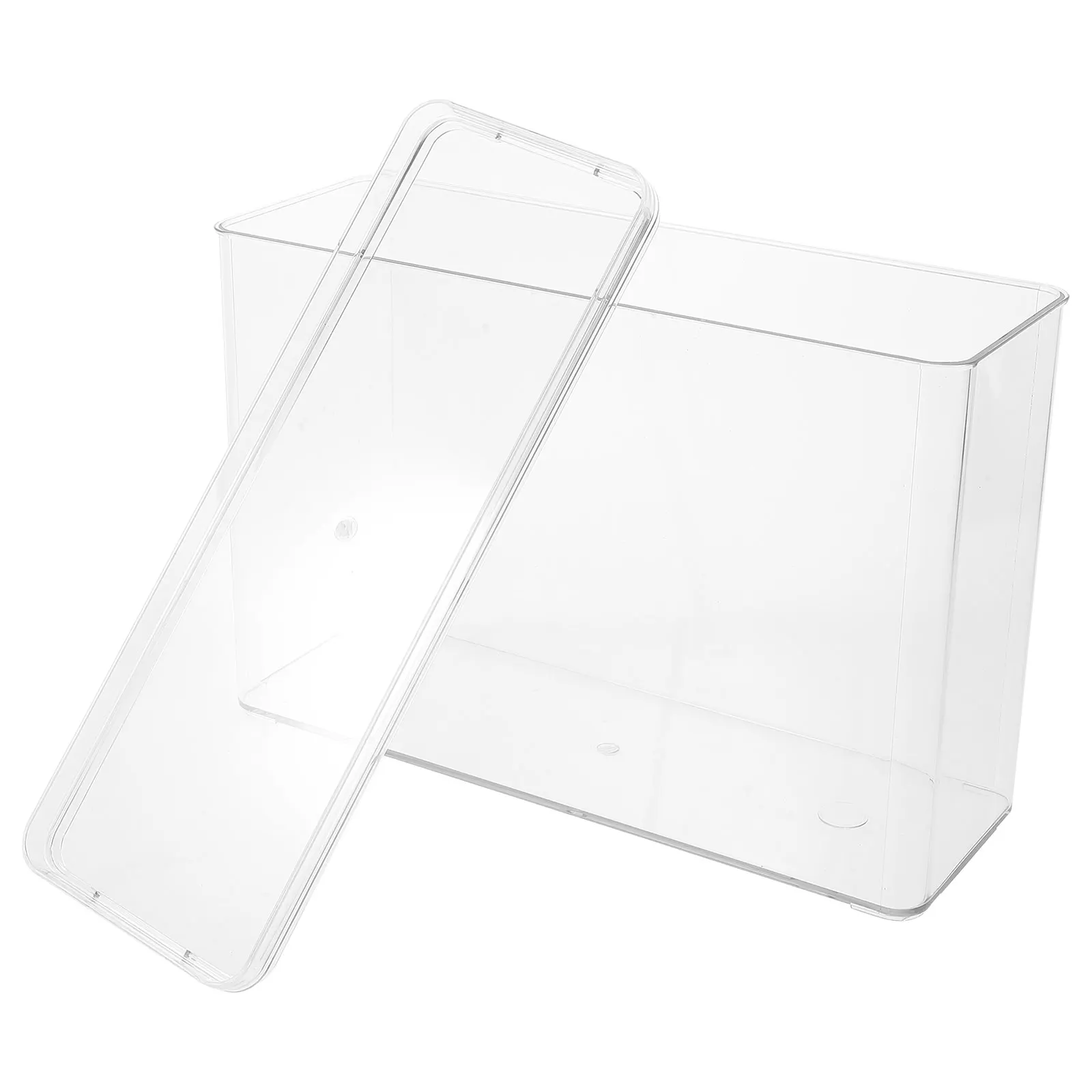 

Large Capacity Transparent Acrylic Storage Box Desk Organizer Phone Case Container Home Office Multi Functional Organizing