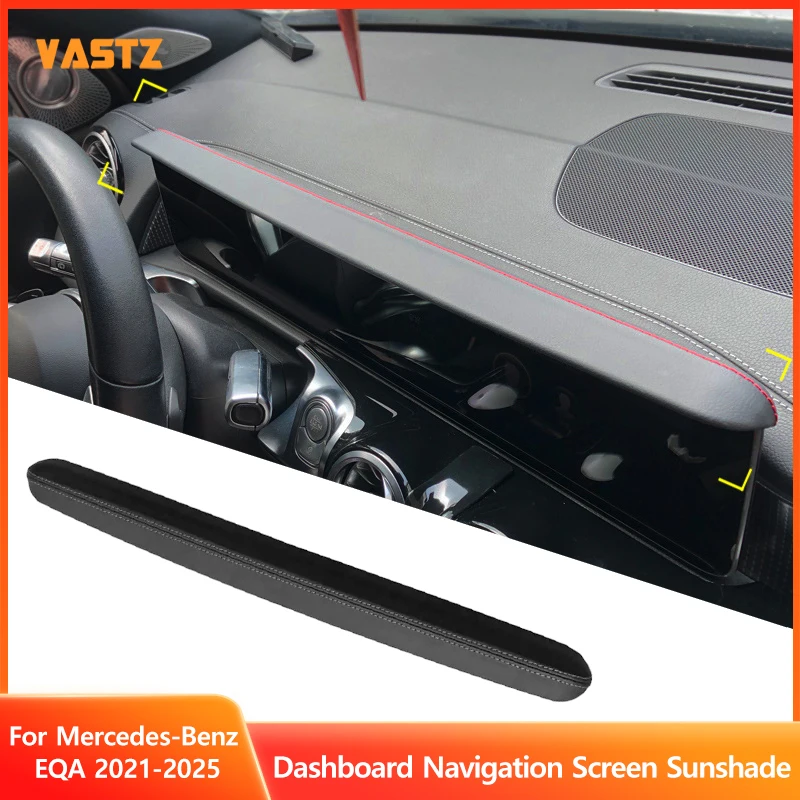 Car Center Navigation Shading Cover For Mercedes-Benz EQA 2021-2025 Dashboard Navigation Screen Sunshade Screen Visor Cover