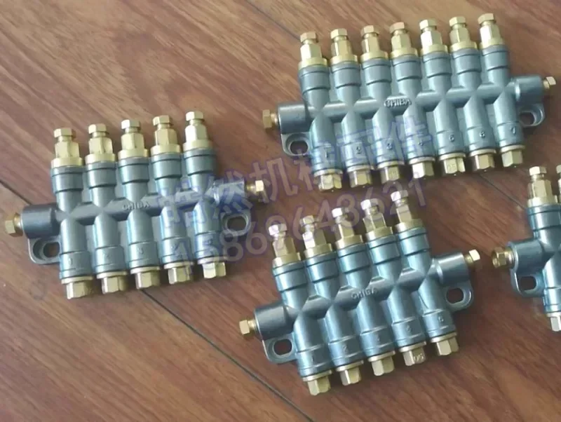 1PCS  CHIBA volumetric distributor oil outlet HBL-5, 4-position, 3-digit, 2-position CNC machine tool CNC machining center