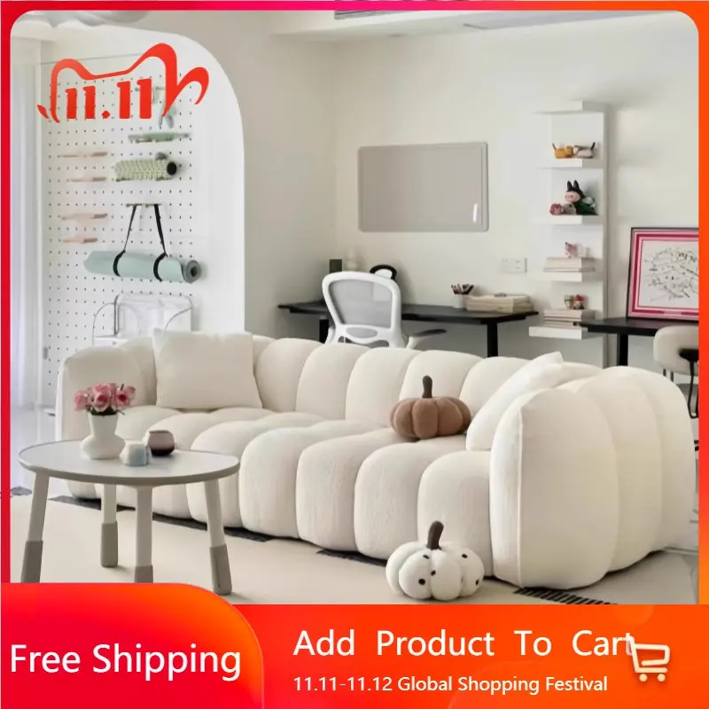 

White Nordic Living Room Sofas Cream Modern Minimalist Create Living Room Sofas Ergonomics Designer Muebles Trendy Furniture