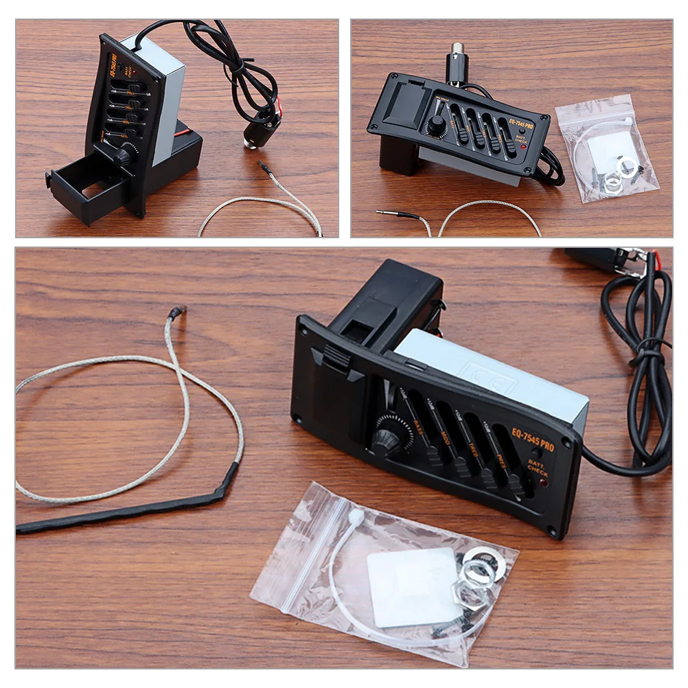

1 set 1 Set Guitar Pickup Preamp System For Electric Acoustic Guitar Violin Ukulele Replacement Part Instrument Accessories