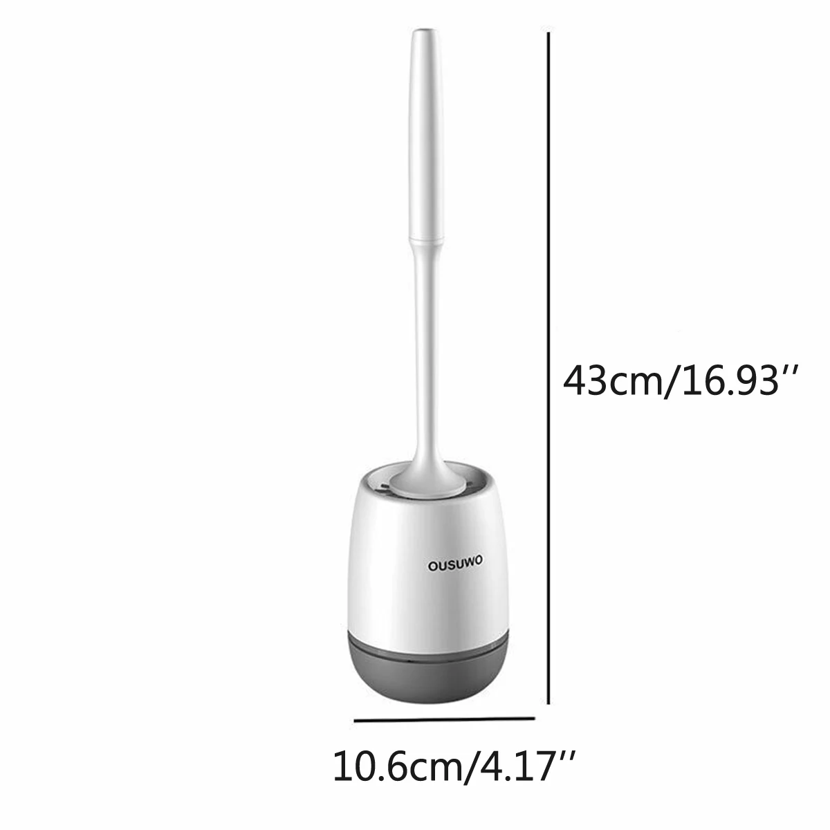 Tpr silicone cabeça escova de vaso sanitário rápida auto drenagem ferramenta limpa parede-montagem ou chão-pé escova de limpeza acessórios do banheiro