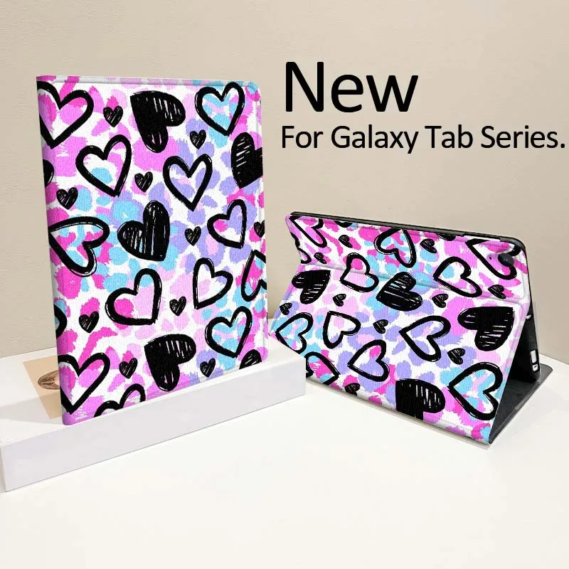 حافظة كمبيوتر لوحي بتصميم إبداعي لهاتف سامسونج جالاكسي تاب A A7 A8 A9 A11 S6 S11 Lite Plus 10.1 10.4 10.5 بوصة