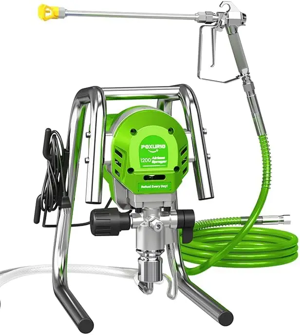 Paint Sprayer, 3300PSI High Efficiency Airless Sprayer with Extension Rod, Thinning-Free for Home Exterior and Interior