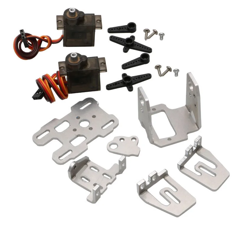 1Set Head Tracker Pan Tilt 9G Servo Kit Aerial Photography Camera Dual Axle Gimbal Bracket for FPV Drone Fixed Wing Airplane