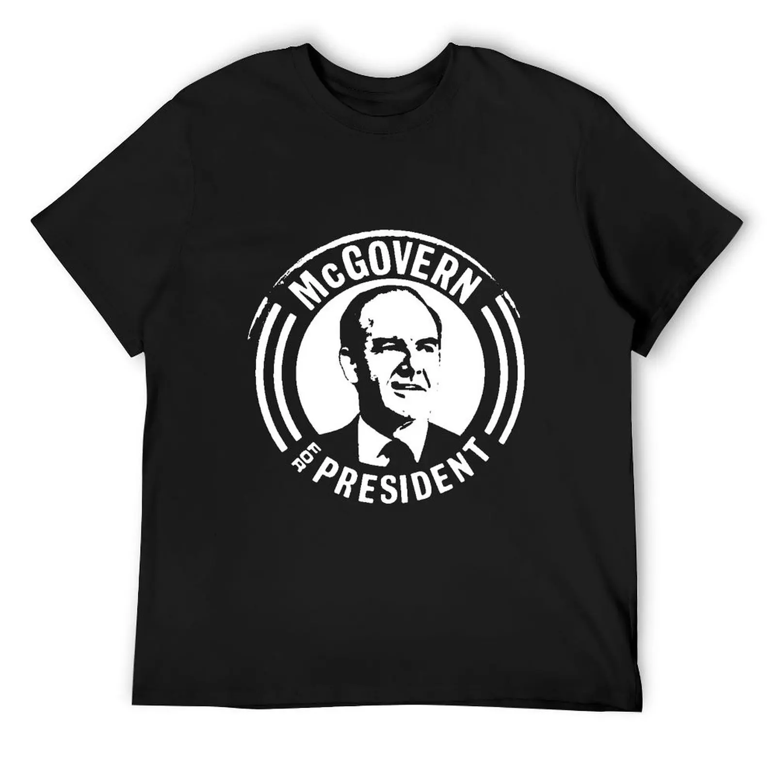 GEORGE McGOVERN FOR PRESIDENT T-Shirt basketball graphic tees vintage man clothes anime t shirt men