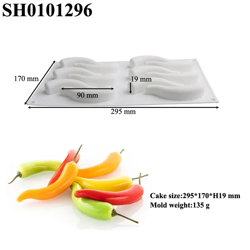 Pepper Chili French Mousse Mold Silicone Cake Mold Baking Italian Chocolate Mold