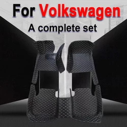 Car Floor Mats For VW Volkswagen Sharan Amarok Golf Mk4 up Golf Mk3 Jetta Alhambra Caddy Touareg ID.6 Crozz Car Accessories