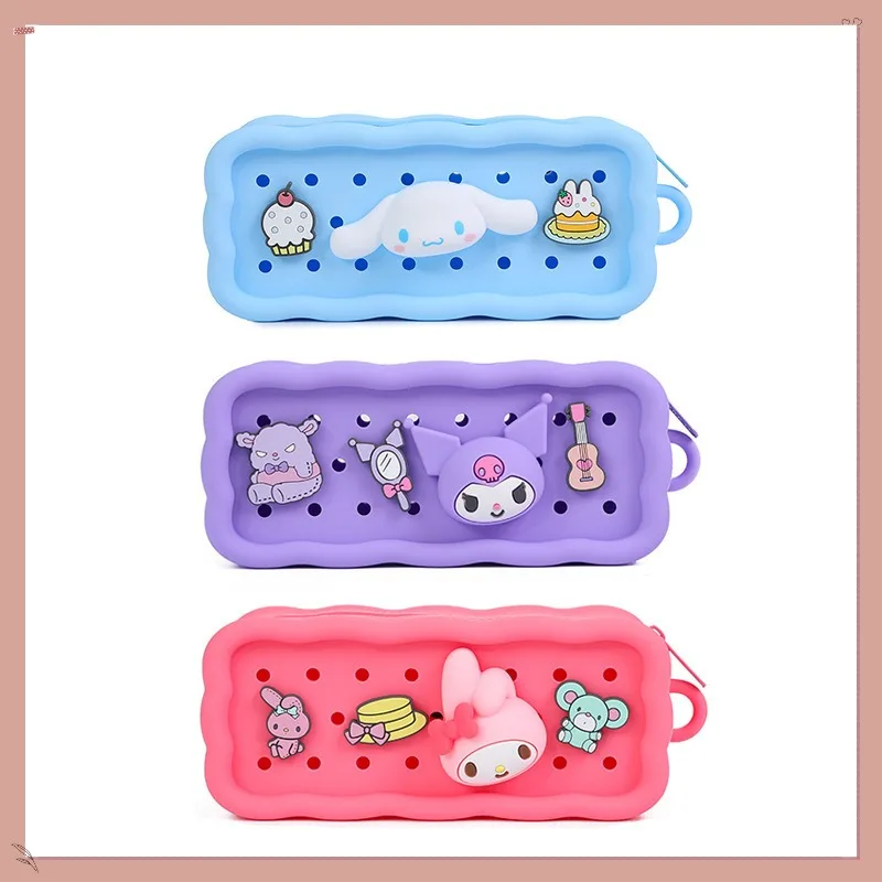 

Sanrio New Cute Melody Jade Gui Dog Kuromi Multi functional Storage Bag Student Pencil Bag Gives Friends the Best Birthday Gift