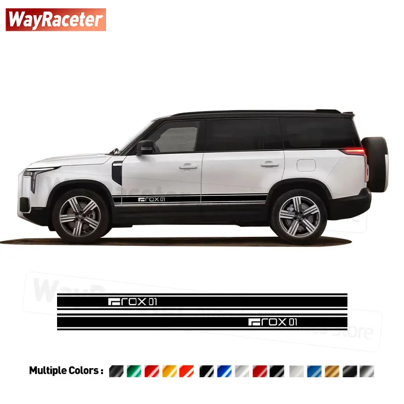 

2 шт./компл., наклейка на боковые полосы на двери, виниловая наклейка из углеродного волокна для Polestones 01 ROX 01 2025 2026 2023 2024, аксессуары